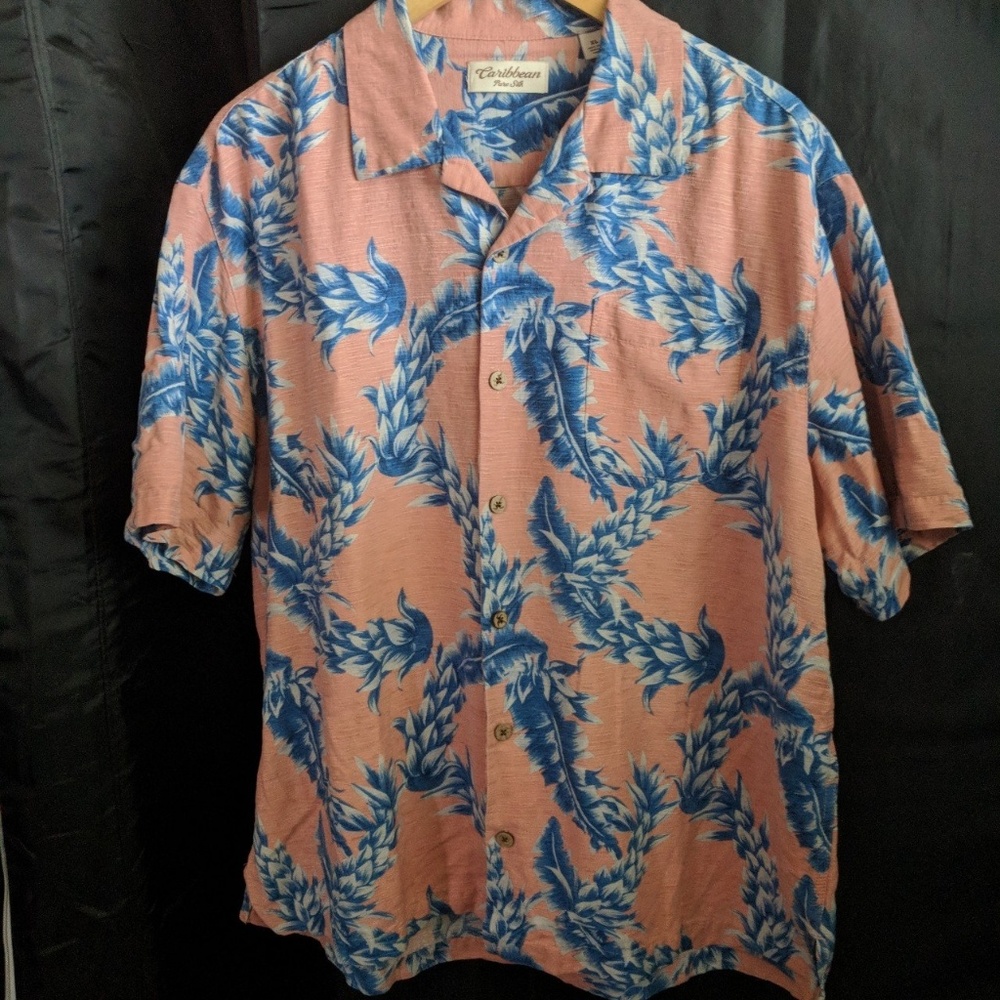 100% pire silk Hawaiian shirt